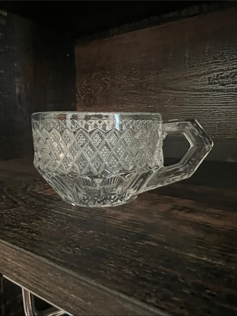 WestMoreland Waterford clear cut  flat punch cup